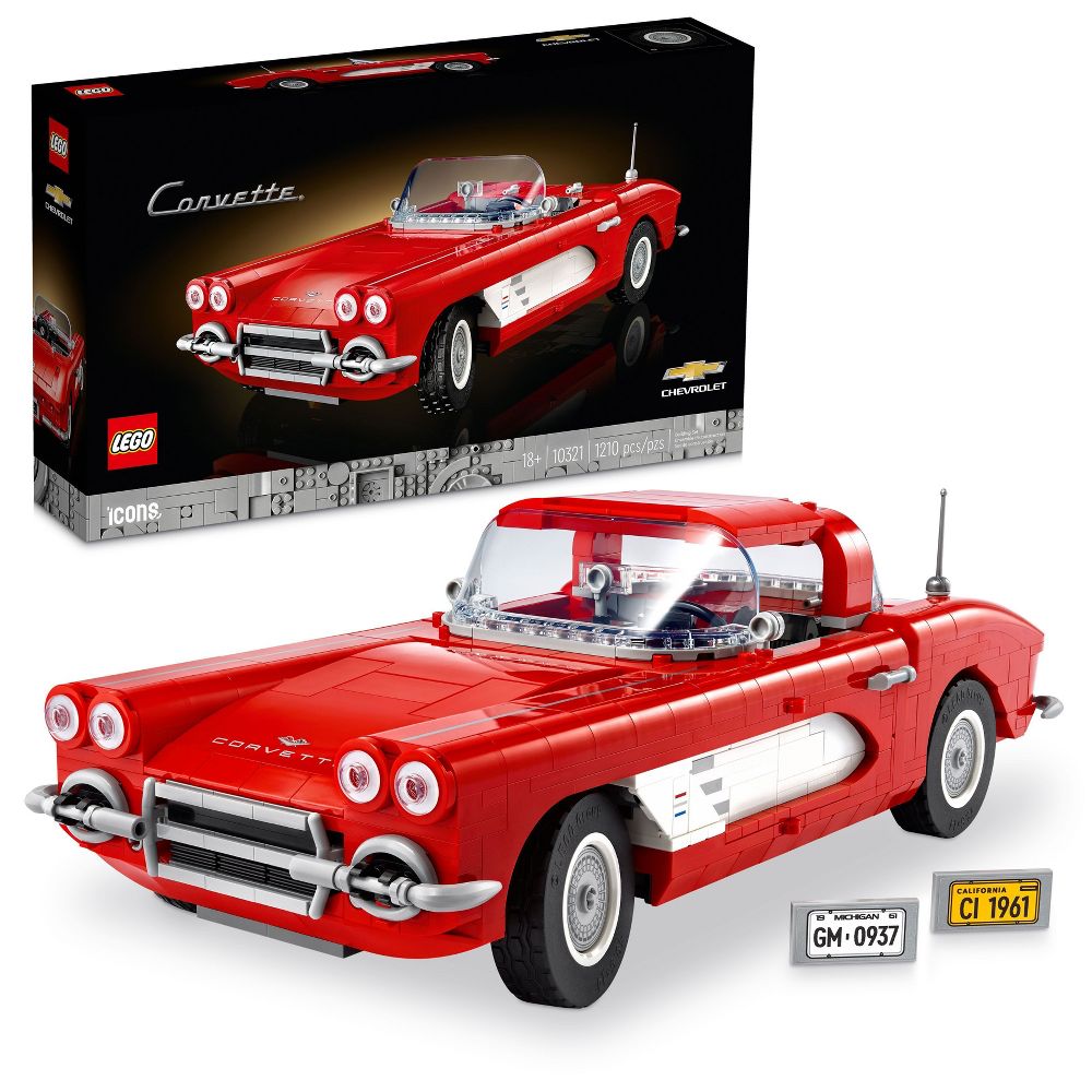 red corvette lego set