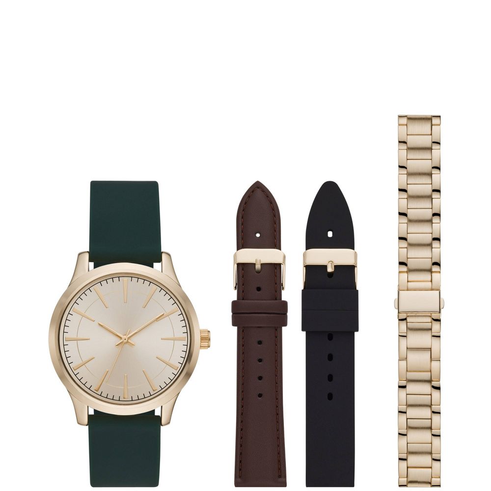 watch set with three different watch bands